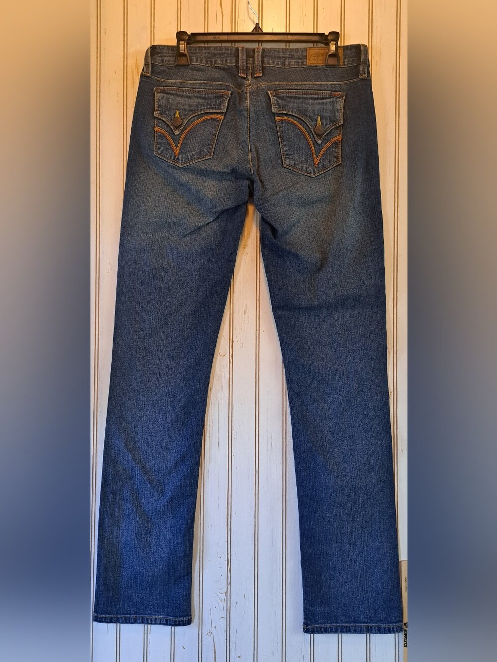Pepe Jeans London Blue Denim Pockets Low Rise Straight Jean Size 30x32.5 Tall